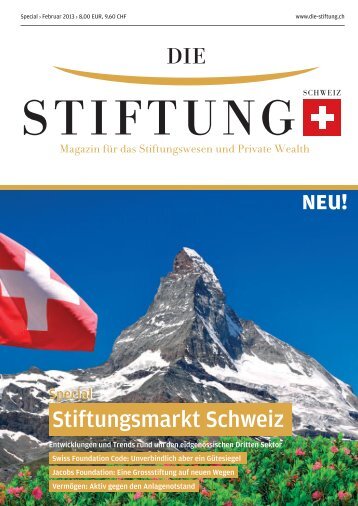 Stiftungsmarkt Schweiz - Die Stiftung