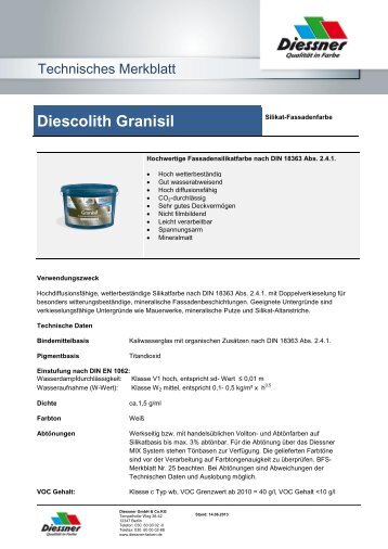 Diescolith Granisil - Diessner