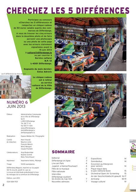Numéro 6 (juin) - Differdange