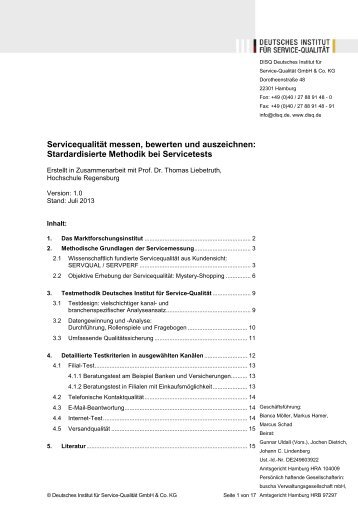 Download Methodik Mystery-Test (pdf, 173 kb) - Deutsches Institut ...
