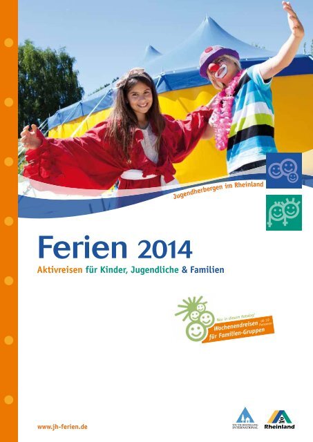Katalog „Ferien 2014“ - Jugendherbergen im Rheinland