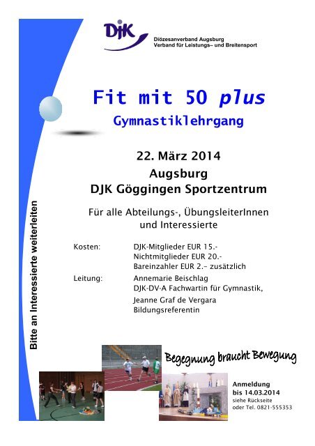 Fit mit 50 plus - DJK Diözesanverband Augsburg