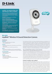 DCS-933L mydlink™ Wireless N Sound Detection Camera