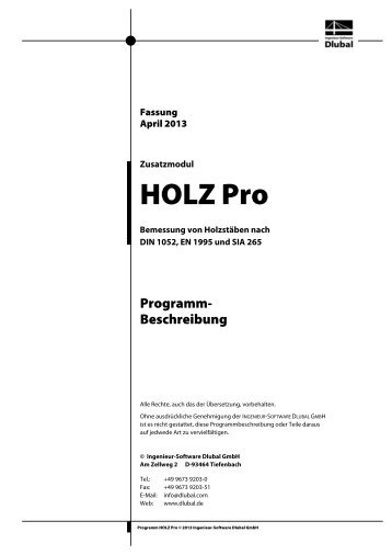 Zusatzmodul HOLZ Pro - Dlubal