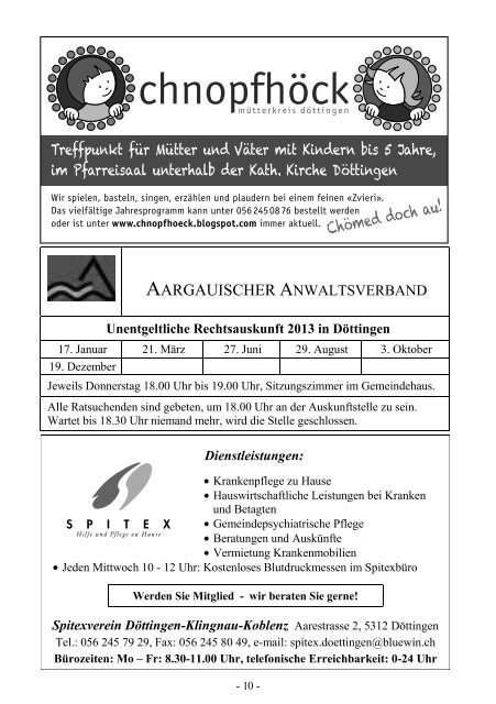 Mitteilungsblatt - Gemeinde Döttingen