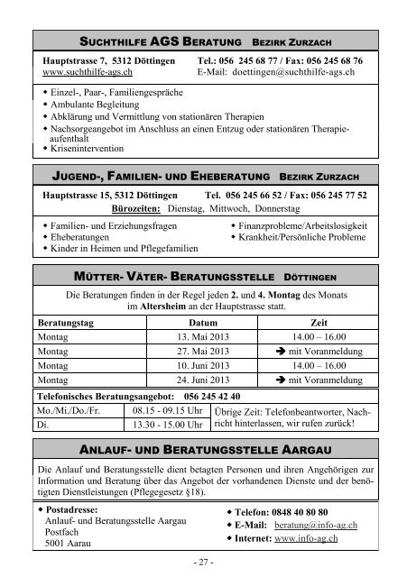 Mitteilungsblatt - Gemeinde Döttingen