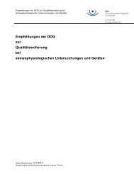 Empfehlungen der Deutschen Ophthalmologischen ... - DOG