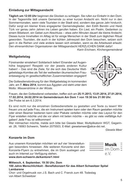 Gemeindebrief 3-2013 - Dom zu Schwerin