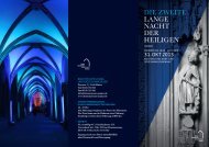 DIE ZWEITE LANGE NACHT DER HEILIGEN - Bischöfliches Dom