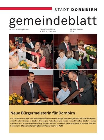 Neue Bürgermeisterin für Dornbirn - Dornbirn Online