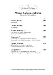Schauen Sie auch gleich in unsere Wiener Kaffeehaus Karte!