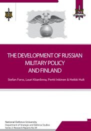 the development of russian military policy and finland