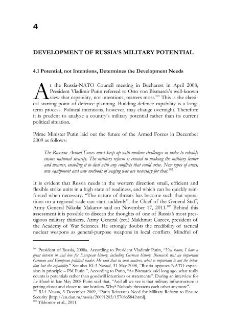 the development of russian military policy and finland