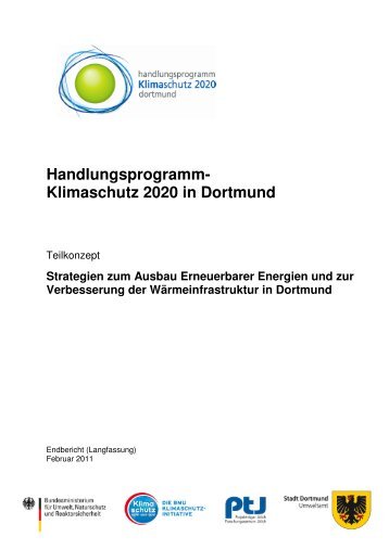 Strategien für den Ausbau erneuerbarer Energien ... - Stadt Dortmund