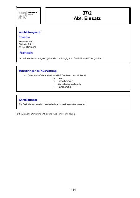 Schulungskatalog 2014 [pdf, 5,2 MB] - Stadt Dortmund