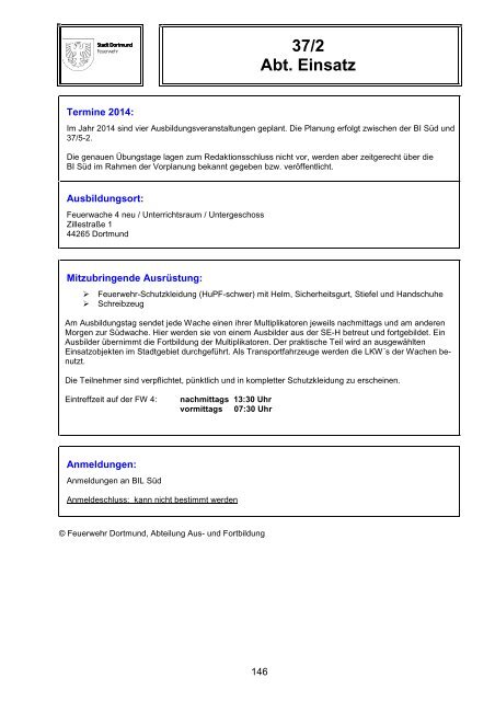 Schulungskatalog 2014 [pdf, 5,2 MB] - Stadt Dortmund