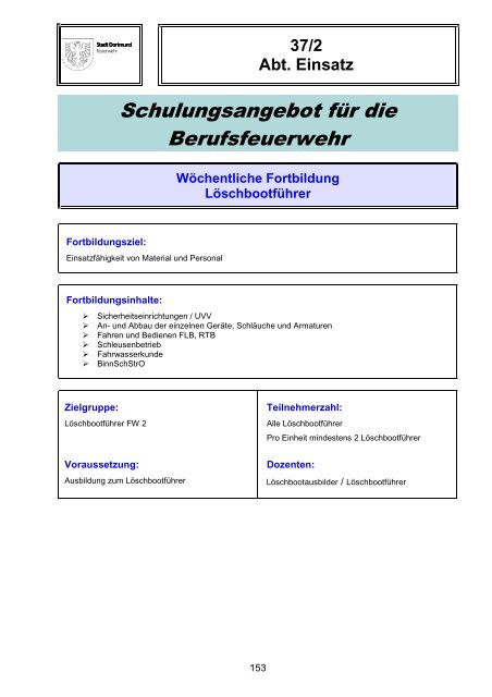 Schulungskatalog 2014 [pdf, 5,2 MB] - Stadt Dortmund