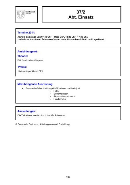 Schulungskatalog 2014 [pdf, 5,2 MB] - Stadt Dortmund