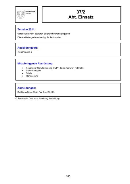 Schulungskatalog 2014 [pdf, 5,2 MB] - Stadt Dortmund