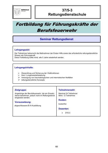 Schulungskatalog 2014 [pdf, 5,2 MB] - Stadt Dortmund