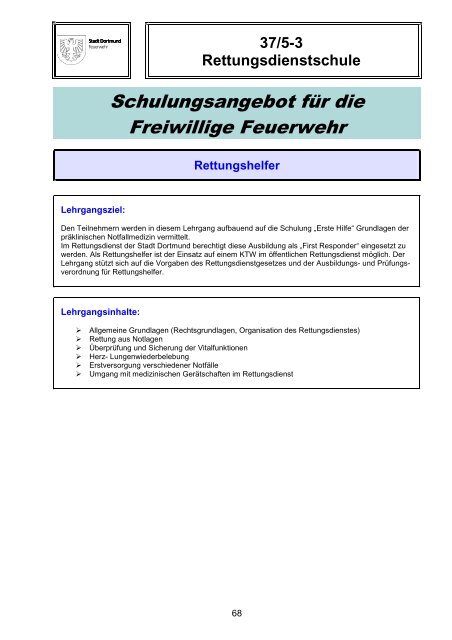 Schulungskatalog 2014 [pdf, 5,2 MB] - Stadt Dortmund