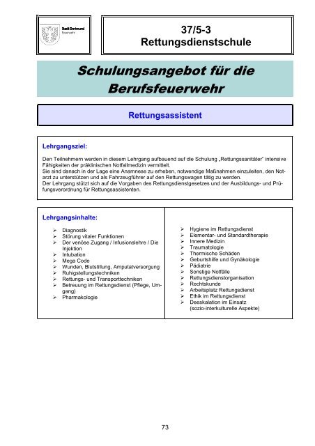 Schulungskatalog 2014 [pdf, 5,2 MB] - Stadt Dortmund