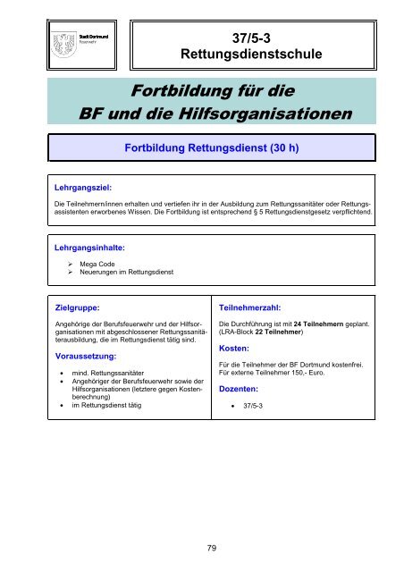 Schulungskatalog 2014 [pdf, 5,2 MB] - Stadt Dortmund