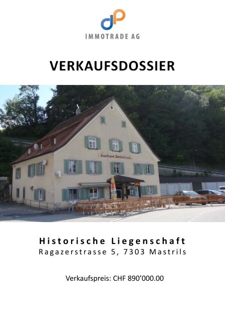 Verkaufsdoku Gasthaus "Tardisbrugg" - dp immotrade ag