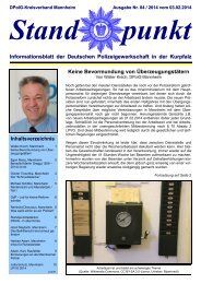 Standpunkt Nr. 04/2014 vom 03. Februar 2014 - DPolG ...