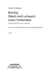 Leseprobe PDF - Deutscher Theater-Verlag