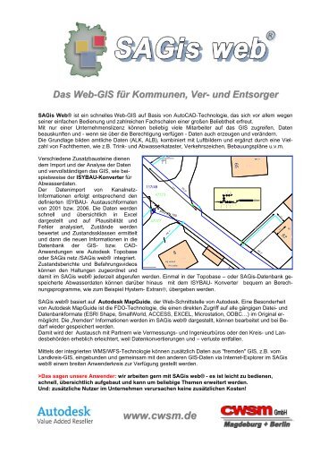 Das Web-Gis für Kommunen, Ver - CWSM Gmbh