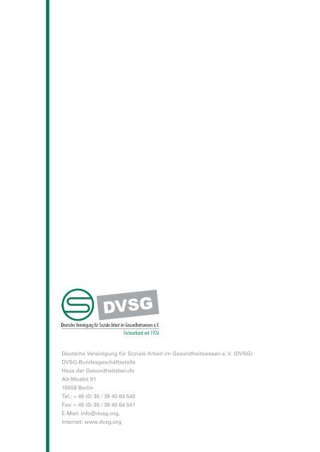 Entlassungmanagement durch Soziale Arbeit - DVSG