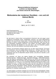 Meilensteine der modernen Geodäsie – von und mit Helmut ... - DVW