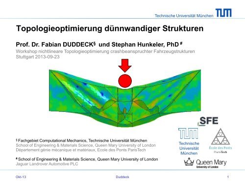 Topologieoptimierung von dünnwandigen Strukturen ... - LS-DYNA