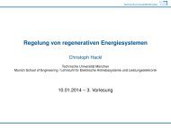 Regelung von regenerativen Energiesystemen - EAL Lehrstuhl für ...