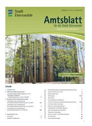 für die Stadt Eberswalde Amtsblatt