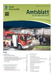 für die Stadt Eberswalde Amtsblatt