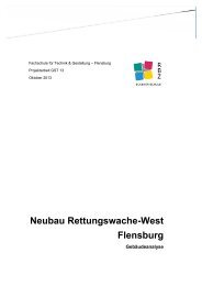 Neubau Rettungswache-West Flensburg - Eckener-Schule Flensburg