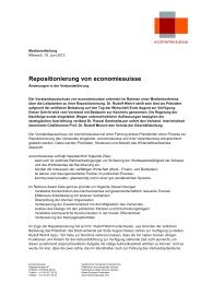 Repositionierung von economiesuisse