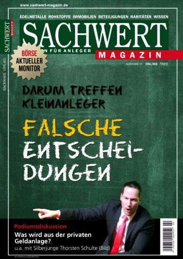 Sachwert Magazin online Nr 21