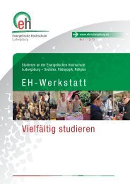 EH-Werkstatt Vielfältig studieren - Evangelische Hochschule ...