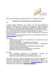 Stellenausschreibung Bauhofmitarbeiter mit Leitungsfunktion