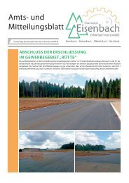 Redaktioneller Teil - Gemeinde Eisenbach