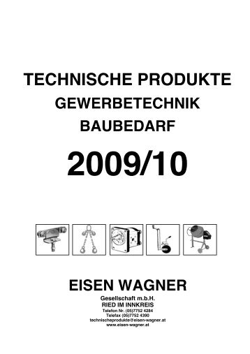 TECHNISCHE PRODUKTE - Eisen Wagner