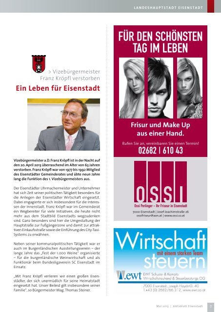 5. Ausgabe 17.5.13 - Eisenstadt