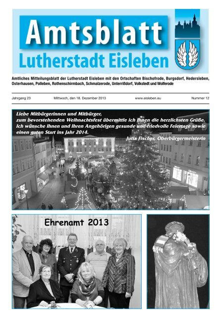 Ehrenamt 2013 - Lutherstadt Eisleben