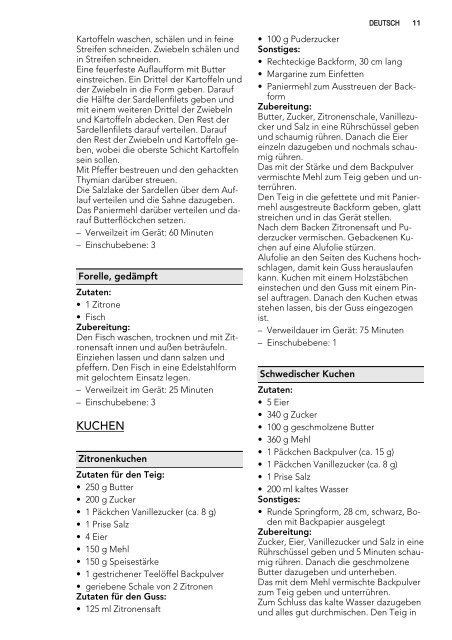 DE DAMPFGARER REZEPTBUCH - Electrolux-ui.com