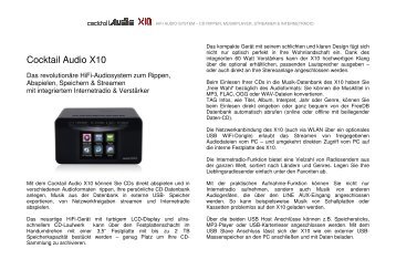 Cocktail Audio X10