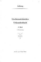 Liechtensteinisches Urkundenbuch - eLiechtensteinensia