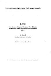 Liechtensteinisches Urkundenbuch I. Teil - eLiechtensteinensia